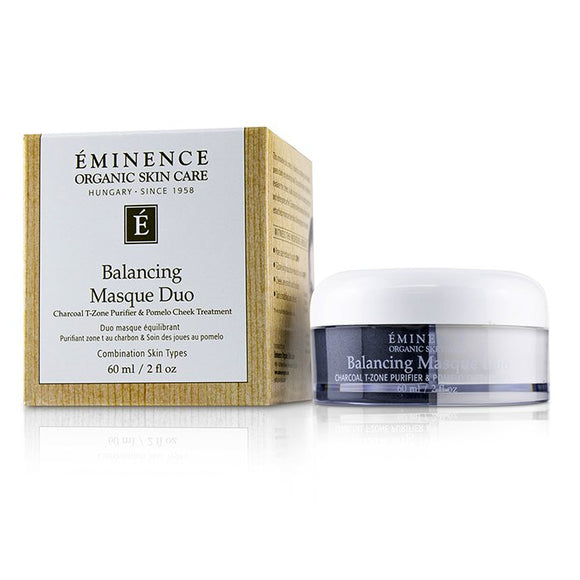 Eminence Balancing Masque Duo: Charcoal T-Zone Purifier & Pomelo Cheek Treatment - For Combination Skin Types 60ml/2oz