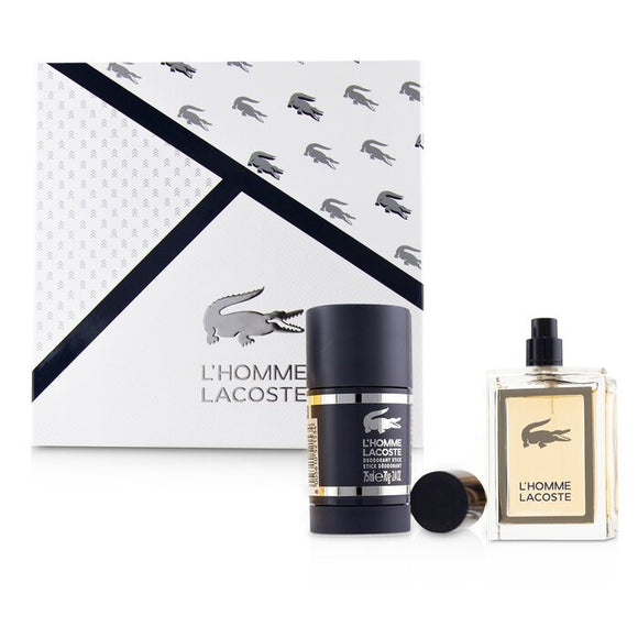 Lacoste L'Homme Coffret: Eau De Toilette Spray 50ml/1.6oz + Deodorant Stick 75ml/2.4oz 2pcs