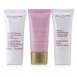 Clarins Multi-Active 30+ Anti-Ageing Skincare Set: Gentle Refiner 30ml + Multi-Active Day Cream 30ml + Beauty Flash Balm 30ml 3pcs