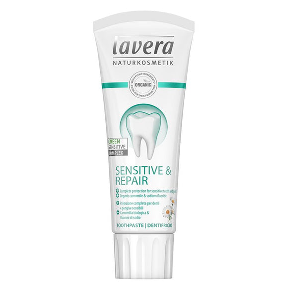 Lavera Toothpaste (Sensitive & Repair) - With Organic Camomile & Sodium Fluoride 75ml/2.5oz