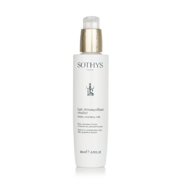 Sothys Vitality Cleansing Milk - For Normal to Combination Skin , With Grapefruit Extract 200ml/6.76oz