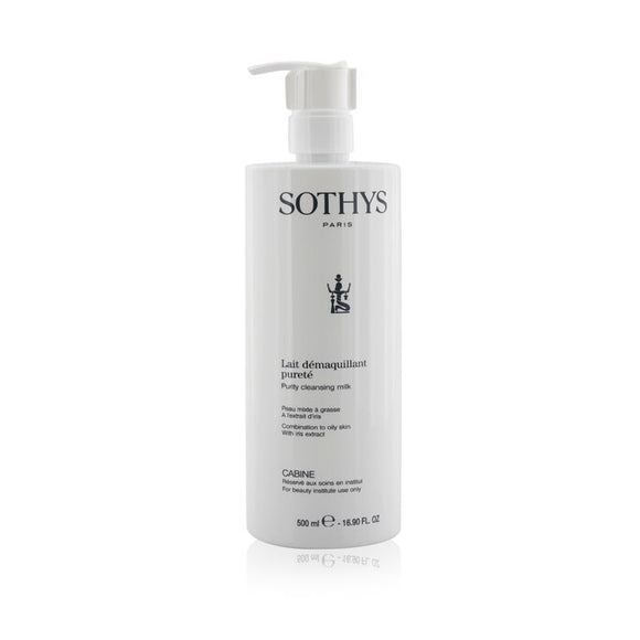 Sothys Purity Cleansing Milk - For Combination to Oily Skin , With Iris Extract (Salon Size) 500ml/16.9oz