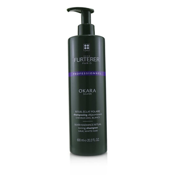 Rene Furterer Okara Silver Silver Radiance Ritual Toning Shampoo - Gray, White Hair (Salon Product) 600ml/20.2oz