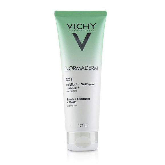 Vichy Normaderm 3 In 1 Scrub Cleanser Mask (For Acne Prone Skin / Sensitive Skin) 125ml/4.23oz