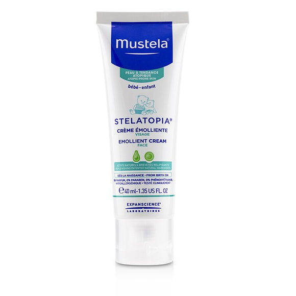 Mustela Stelatopia Emollient Cream For Face - Anti-Redness Action 40ml/1.35oz