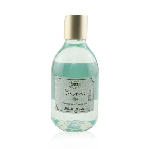 Sabon Shower Oil - Delicate Jasmine (Plastic Bottle) 300ml/10.1oz