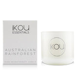 iKOU Essentials Aromatherapy Natural Wax Candle Glass - Australian Rainforest (Lemon Myrtle & Eucalyptus) (2x2) inch