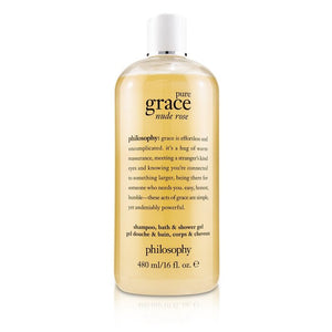 Philosophy Pure Grace Nude Rose Shampoo, Bath & Shower Gel 480ml/16oz