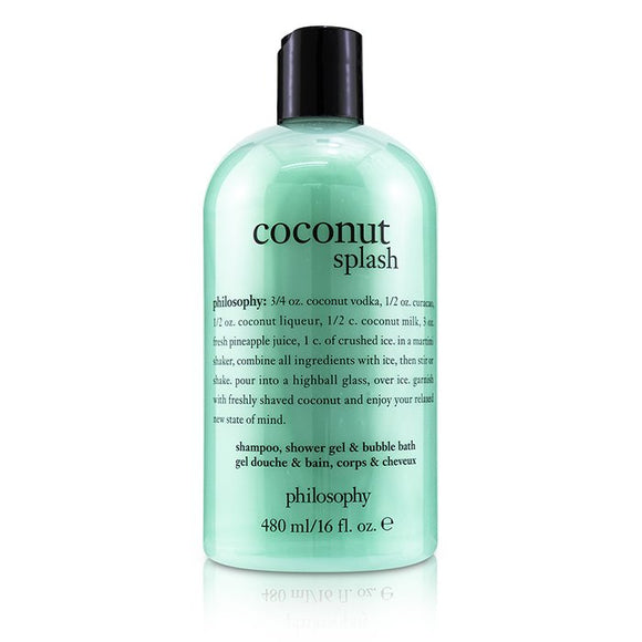 Philosophy Coconut Splash Shampoo, Shower Gel & Bubble Bath 480ml/16oz