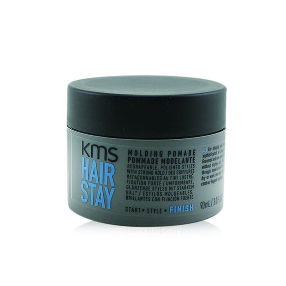 KMS California Hair Stay Molding Pomade (Reshapeable, Polished Styles with Strong Hold) 90ml/3oz