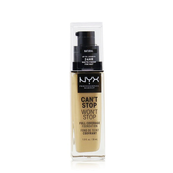 NYX Can't Stop Won't Stop Full Coverage Foundation - Natural 30ml/1oz