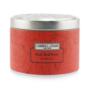 The Candle Company (Carroll & Chan) 100% Beeswax Tin Candle - Red Red Rose (8x6) cm