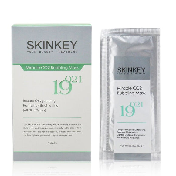 SKINKEY Moisturizing Series Miracle CO2 Bubbling Mask (All Skin Types) - Instant Oxygenating Purifying & Brightening 5pcs