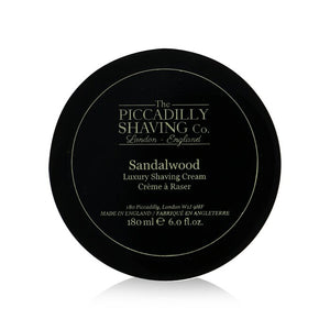 The Piccadilly Shaving Co. Sandalwood Luxury Shaving Cream 180g/6oz