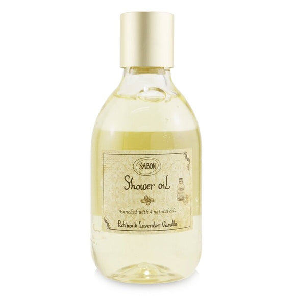 Sabon Shower Oil - Patchouli Lanvender Vanilla (Plastic Bottle) 300ml/10.5oz