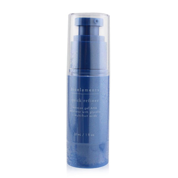 Bioelements Quick Refiner - Leave-On Gel AHA Exfoliator with Glycolic Multi-Fruit Acids - For All Skin Types, Except Sensitive 30ml/1oz