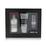 Anthony Basic Kit With Alcohol Free Deodorant: Cleanser 237ml + Moisturizer 90ml + Deodorant 70g 3pcs