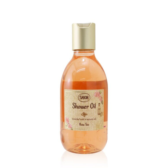 Sabon Shower Oil - Rose Tea (Plastic Bottle) 300ml/10.5oz
