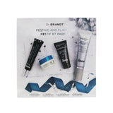 Dr. Brandt Festive & Flawless Kit: Pore Refiner Primer 30ml+ No More Baggage 15g+ Microdermabrasion 15g+ Hyaluronic Facial Cream 10g 4pcs