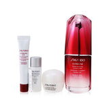 Shiseido Ultimate Hydrating Glow Set: Ultimune Power Infusing Concentrate 30ml + Moisturizing Gel Cream 10ml + Eye Concentrate 5ml + SPF 42 Sunscreen 7ml 4pcs
