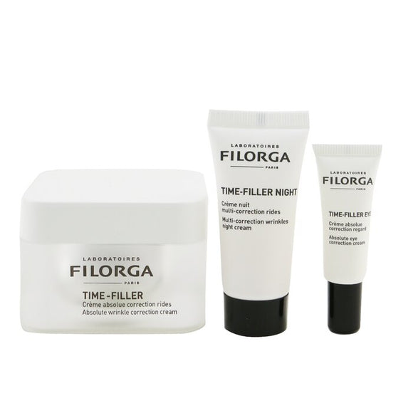 Filorga Time-Filler Mission 100% Anti-Wrinkle Set: Time-Filler 50ml + Time-Filler Eyes 4ml + Time-Filler Night 15ml 3pcs