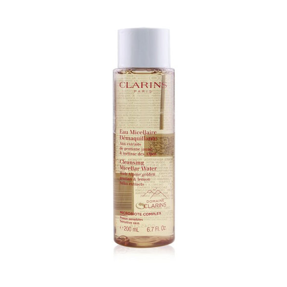Clarins Cleansing Micellar Water with Alpine Golden Gentian & Lemon Balm Extracts - Sensitive Skin 200ml/6.7oz