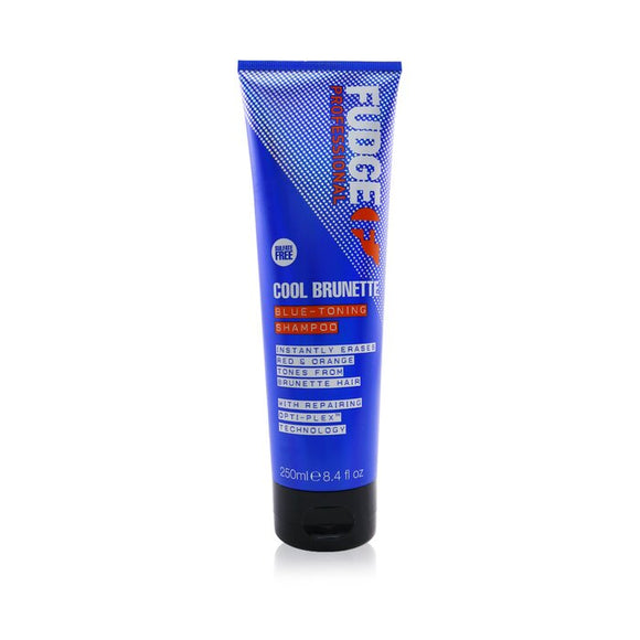 Fudge Cool Brunette Blue-Toning Shampoo (Instant Erases Red & Orange Tones from Brunette Hair) 250ml/8.4oz