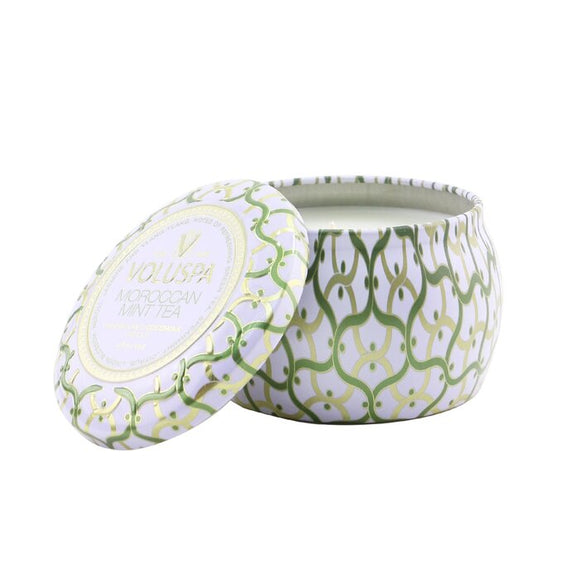 Voluspa Mini Tin Candle - Moroccan Mint Tea 113g/4oz