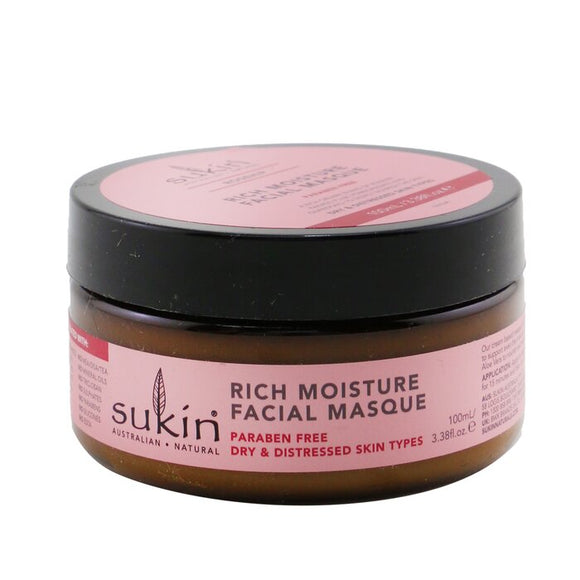 Sukin Rosehip Rich Moisture Facial Masque (Dry & Distressed Skin Types) 100ml/3.38oz