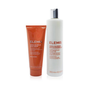 Elemis Neroli-Infused Body Duo Set: Neroli Blossom Bath &amp; Shower Milk 300ml+ Neroli Blossom Body Cream 100ml 2pcs