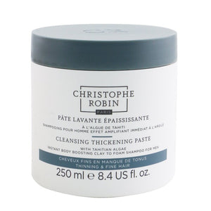 Christophe Robin Cleansing Thickening Paste with Tahitian Algae For Men (Instant Body Boosting Clay to Foam Shampoo) - Thinning &amp; Fine Hair 250ml/8.4oz