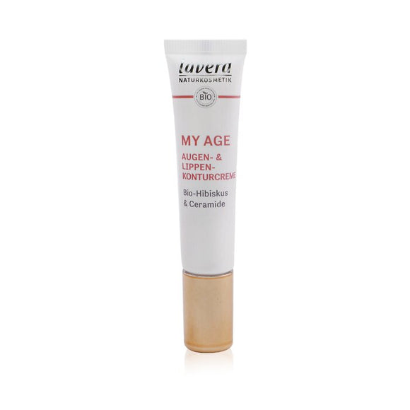 Lavera My Age Eye & Lip Contour Cream With Organic Hibiscus & Ceramides - For Mature Skin 15ml/0.5oz