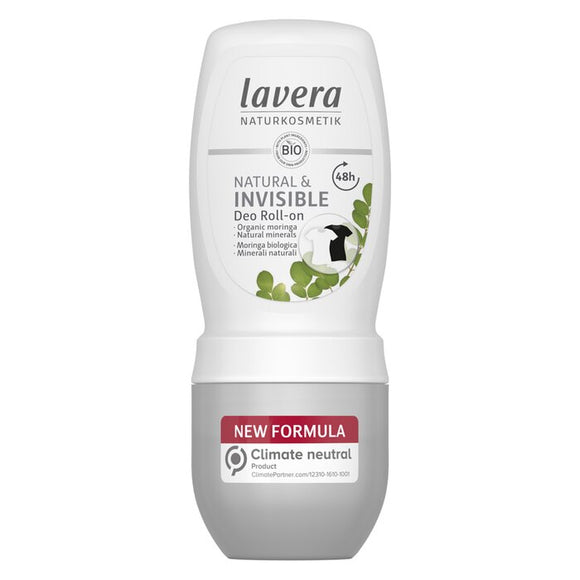 Lavera Deo Roll-On (Natural & Invisible) - With Organic Moringa & Natural Minerals 50ml/1.7oz