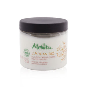 Melvita L'Argan Bio Body Oil In Cream - Nourishes &amp; Softens 175ml/6.1oz