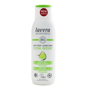 Lavera Body Lotion (Regreshing) - With Lime &amp; Organic Almond Oil - For Normal Skin 200ml/7oz