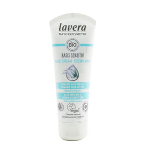 Lavera Basis Sensitiv Hand Cream With Organic Aloe Vera &amp; Organic Shea Butter - For Normal To Dry Skin 75ml/2.6oz