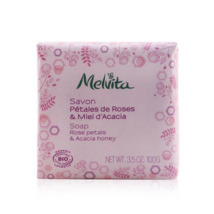 Melvita Rose Petals &amp; Acacia Honey Soap 100g/3.5oz