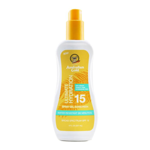 Australian Gold Spray Gel Sunscreen SPF 15 (Ultimate Hydration) 237ml/8oz