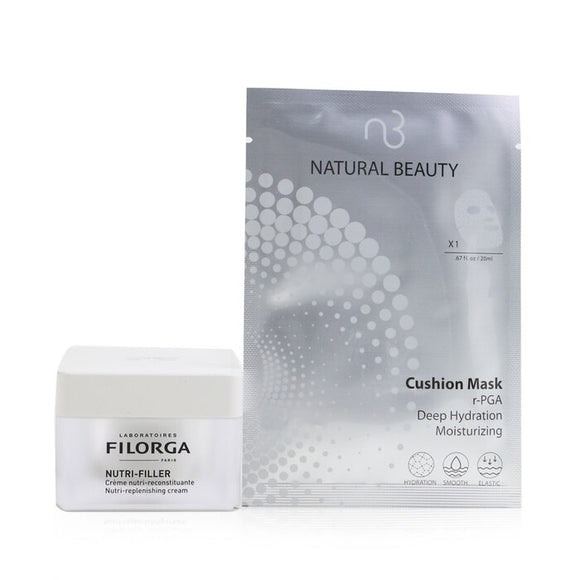 Filorga Nutri-Filler Nutri-Replenishing Cream 50ml (Free: Natural Beauty r-PGA Deep Hydration Moisturizing Cushion Mask 6x 20ml) 50ml+6x20ml