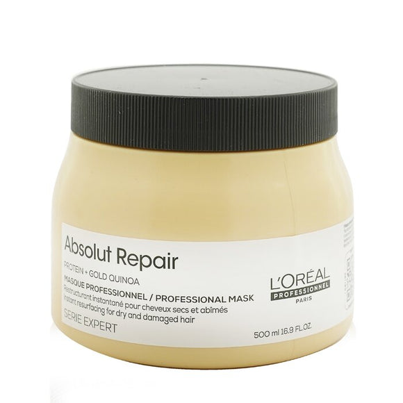 L'Oreal Professionnel Serie Expert - Absolut Repair Gold Quinoa + Protein Instant Resurfacing Mask (For Dry and Damaged Hair) 500ml/16.9oz