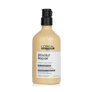L'Oreal Professionnel Serie Expert - Absolut Repair Protein + Gold Quinoa Instant Resurfacing Conditioner (For Dry &amp; Damaged Hair) 500ml/16.9oz
