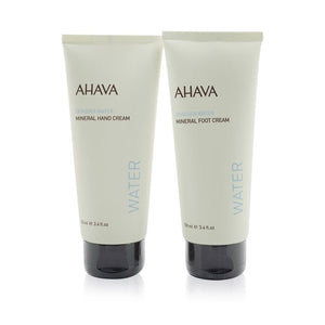 Ahava Essential Hydration Hand &amp; Foot Duo Kit: Deadsea Water Mineral Hand Cream 100ml+ Deadsea Water Mineral Foot Cream 100ml 2pcs