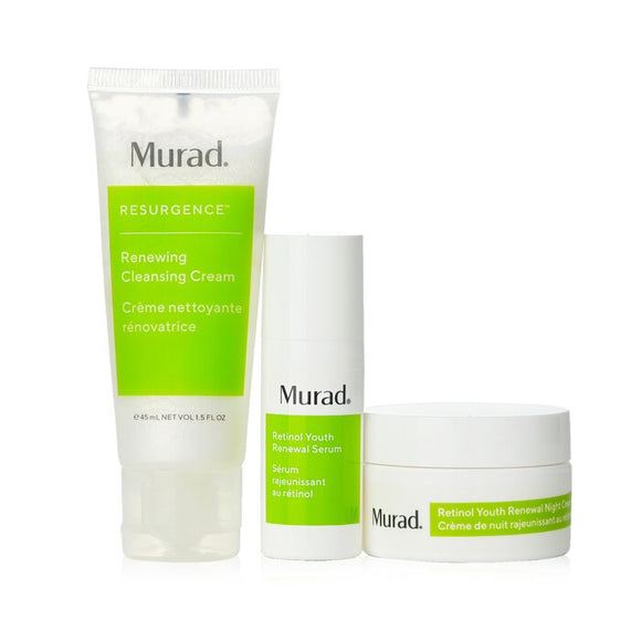Murad Revive Anywhere with Murad Set: Renewing Cleansing Cream 45ml+ Renewal Serum 10ml+ Renewal Night Cream 15m 3pcs