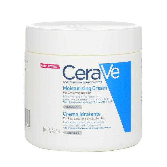 CeraVe Moisturising Cream For Dry to Very Dry Skin 454g/16oz