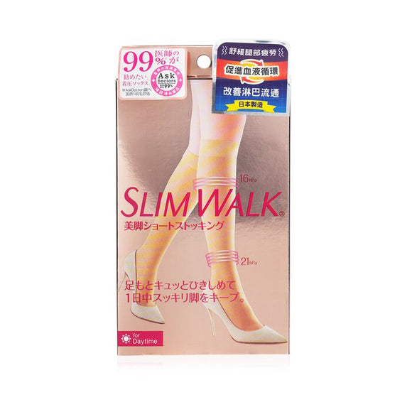 SlimWalk Compression Stockings for Beautiful Legs - # Beige (Size:M-L) 1pair