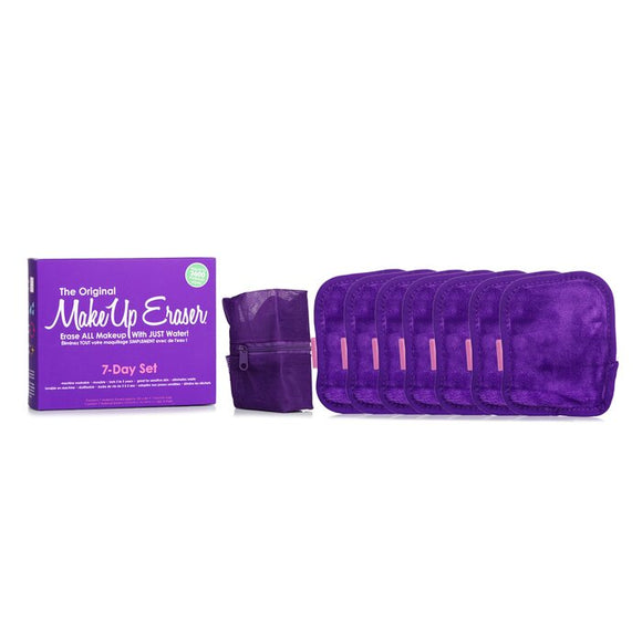 MakeUp Eraser Queen Purple 7 Day Set (7x Mini MakeUp Eraser Cloth 1x Bag) 7pcs 1bag
