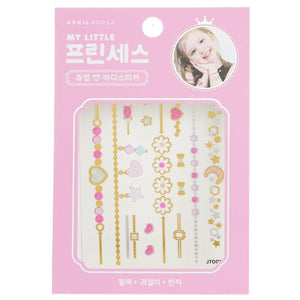 April Korea Princess Jewel Body Sticker - JT001K 1pc