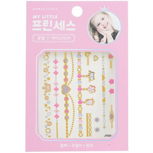 April Korea Princess Jewel Body Sticker - JT002K 1pc