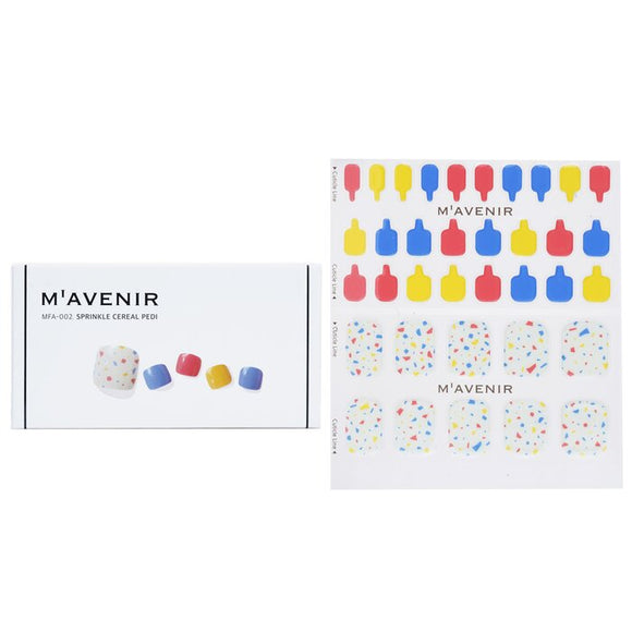 Mavenir Nail Sticker (Patterned) - Mint Cream Dot Pedi 36pcs