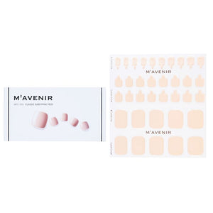 Mavenir Nail Sticker (Pink) - Classic Babypink Pedi 36pcs